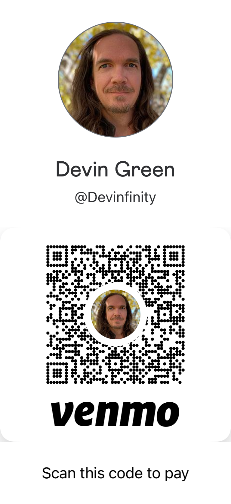 Venmo: @Devinfinity